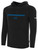 COLORADO RUSH COS  FLEECE HOODIE CREST ON WEARERS CENTER CHEST BLACK WHITE