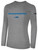 COLORADO RUSH COS  RUSH LONG SLEEVE COTTON T-SHIRT CREST ON WEARERS CENTER CHEST LIGHT HEATHER GREY BLACK