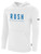 COLORADO RUSH COS  FLEECE   HOODIE CREST ON WEARERS CENTER CHEST WHITE BLACK