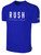 COLORADO RUSH COS  RUSH SHORT SLEEVE   COTTON T-SHIRT CREST ON WEARERS CENTER CHEST ROYAL BLUE WHITE