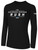 COLORADO RUSH COS  RUSH LONG SLEEVE    COTTON T-SHIRT CREST ON WEARERS CENTER CHEST BLACK WHITE