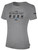 COLORADO RUSH EAST RUSH SHORT SLEEVE COTTON T-SHIRT CREST  ON  WEARERS CENTER CHEST LIGHT HEATHER GREY BLACK