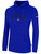 COLORADO RUSH EAST FLEECE HOODIE CREST ON WEARERS CENTER CHEST ROYAL BLUE WHITE