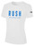 COLORADO RUSH EAST RUSH SHORT SLEEVE COTTON T-SHIRT CREST ON    WEARERS    CENTER CHEST WHITE BLACK