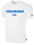 COLORADO RUSH EAST RUSH SHORT SLEEVE COTTON T-SHIRT CREST ON WEARERS CENTER CHEST WHITE BLACK