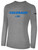 COLORADO RUSH EAST RUSH LONG SLEEVE COTTON T-SHIRT CREST ON WEARERS CENTER CHEST LIGHT HEATHER GREY BLACK