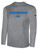 COLORADO RUSH EAST RUSH LONG SLEEVE COTTON T-SHIRT CREST ON WEARERS CENTER CHEST LIGHT HEATHER GREY BLACK