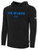 COLORADO RUSH EAST FLEECE HOODIE CREST ON WEARERS CENTER CHEST BLACK WHITE