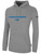 COLORADO RUSH NORTH   FLEECE HOODIE CREST ON WEARERS CENTER CHEST  LIGHT HEATHER GREY BLACK