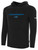 COLORADO RUSH NORTH    FLEECE HOODIE CREST ON WEARERS CENTER CHEST  BLACK WHITE