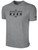 COLORADO RUSH NORTH   SHORT SLEEVE COTTON T-SHIRT CREST ON WEARERS CENTER CHEST LIGHT HEATHER GREY BLACK