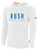 NORCO  RUSH  FLEECE HOODIE CREST ON WEARERS CENTER CHEST WHITE BLACK