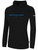 NORCO RUSH  FLEECE HOODIE CREST ON WEARERS CENTER CHEST  BLACK WHITE