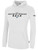 NORCO RUSH  FLEECE HOODIE CREST ON WEARERS CENTER CHEST WHITE  BLACK