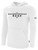 NORCO RUSH  FLEECE HOODIE CREST ON WEARERS CENTER CHEST WHITE  BLACK