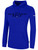 NORCO RUSH  FLEECE HOODIE CREST ON WEARERS CENTER  CHEST ROYAL BLUE WHITE