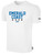 EMERALD COAST UNITED RUSH  SHORT SLEEVE         COTTON T-SHIRT CREST ON WEARERS CENTER CHEST WHITE BLACK