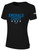EMERALD COAST UNITED RUSH  SHORT SLEEVE         COTTON T-SHIRT CREST ON WEARERS CENTER CHEST BLACK WHITE