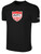 AVFC BASICS COTTON SHORT SLEEVE T-SHIRT CREST CENTER CHEST BLACK WHITE