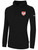AVFC BASICS FLEECE HOODIE CREST LEFT CHEST BLACK WHITE