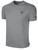 BEAVER COUNTY UNITED  BASIC COTTON SHORT SLEEVE T-SHIRT LEFT CHEST LIGHT HEATHER GREY BLACK