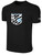 VIEWS FC BASICS CREW NECK POLY TEE BLACK WHITE