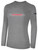 HILTON HEAT SC BASICS COTTON LONG SLEEVE T-SHIRT CENTER CHEST HILTON HEAT TEXT CREST LIGHT HEATHER GREY BLACK
