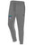 FLIGHT 22 TECH II JOGGERS RIGHT LEG CENTERED BE DIFFERENT LOGO LIGHT HEATHER GREY
