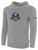 NAPA SPORTS SC BASICS FLEECE PULLOVER HOODIE WEARER'S CREST CENTER CHEST LIGHT HEATHER GREY BLACK
