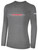 HILTON HEAT SC BASICS COTTON LONG SLEEVE T-SHIRT CENTER CHEST HILTON HEAT TEXT CREST DARK HEATHER GREY WHITE