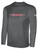 HILTON HEAT SC BASICS COTTON LONG SLEEVE T-SHIRT CENTER CHEST HILTON HEAT TEXT CREST DARK HEATHER GREY WHITE