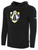 HUNTER SC BASICS FLEECE PULLOVER HOODIE CREST ON WEARER'S LEFT CHEST BLACK WHITE