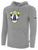 HUNTER SC BASICS FLEECE PULLOVER HOODIE CREST ON WEARER'S LEFT CHEST LIGHT HEATHER GREY BLACK