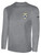 HUNTER SC BASICS LONG SLEEVE  COTTON TEE CREST ON WEARER'S LEFT CHEST LIGHT HEATHER GREY BLACK