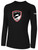ERIE FC  BASICS LONG SLEEVE COTTON TEE CREST ON WEARER'S CENTER CHEST BLACK WHITE