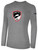ERIE FC  BASICS LONG SLEEVE COTTON TEE CREST ON WEARER'S CENTER CHEST LIGHT HEATHER GREY BLACK