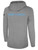 NORTH SHORE GIRLS SOCCER BASICS FLEECE HOODIE WEARERS LEFT CHEST: NORTH SHORE GIRLS SOCCER CREST CENTER BACK: HEART AND HUSTLE SOCCER LIGHT HEATHER GREY BLACK