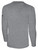 FLEETWOOD SC  BASICS LONG SLEEVE COTTON TEE CREST ON WEARERS UPPER LEFT CHEST LIGHT HEATHER GREY BLACK