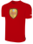 STANFORD STRIKERS FC BASICS COTTON SHORT SLEEVE T-SHIRT WEARER'S CENTER FRONT RED WHITE