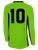 STANFORD STRIKERS  FC PITCH STAR LONG SLEEVE GOALKEEPER JERSEY WITHOUT PADDING NEON GREEN BLACK