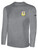 SARNIA GIRLS SC BASICS LONG SLEEVE COTTON TEE CREST ON WEARER'S LEFT CHEST LIGHT HEATHER GREY BLACK