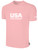 USA FIELD  HOCKEY BASICS COTTON TEE CREST ON WEARERS CENTER CHEST BLUSH WHITE