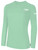 USA FIELD  HOCKEY BASICS LONG SLEEVE COTTON TEE CREST ON WEARERS LEFT CHEST MINT WHITE