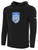 SOUTHAMPTON TOWN UNITED BASICS FLEECE PULLOVER HOODIE CREST ON WEARER'S CENTER CHEST BLACK WHITE