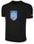SOUTHAMPTON TOWN UNITED BASICS COTTON TEE CREST ON WEARER'S CENTER CHEST BLACK WHITE