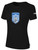 SOUTHAMPTON TOWN UNITED BASICS COTTON TEE CREST ON WEARER'S CENTER CHEST BLACK WHITE