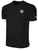 KIRKWOOD SC BASICS COTTON SHORT SLEEVE T-SHIRT CREST ON WEARER'S LEFT CHEST BLACK WHITE