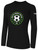 SOUTH MIAMI UNITED FC BASICS LONG SLEEVE COTTON T-SHIRT CREST ON WEARERS CENTER CHEST BLACK WHITE