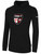 COAST FA BASICS FLEECE PULLOVER HOODIE CREST ON WEARER'S CENTER CHEST BLACK WHITE