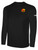 CENTRAL FLORIDA SC BASICS LONG SLEEVE COTTON T-SHIRT CREST ON WEARER'S LEFT CHEST BLACK WHITE